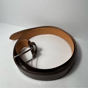 To Boot New York Adam Derrick Leather Belt Made In Italy Brown Men's Size 42